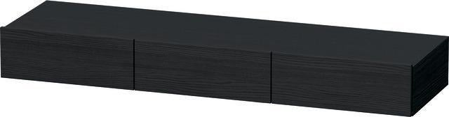 Duravit DuraStyle Schubkastenablage 1500 mm, 3 Schubkästen, Eiche Schwarz/Weiß Matt