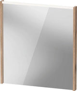 DURAVIT D-Code 2.0 Spiegel mit LED-Beleuchtung, 650 x 700 x 48 mm, Basalt Matt