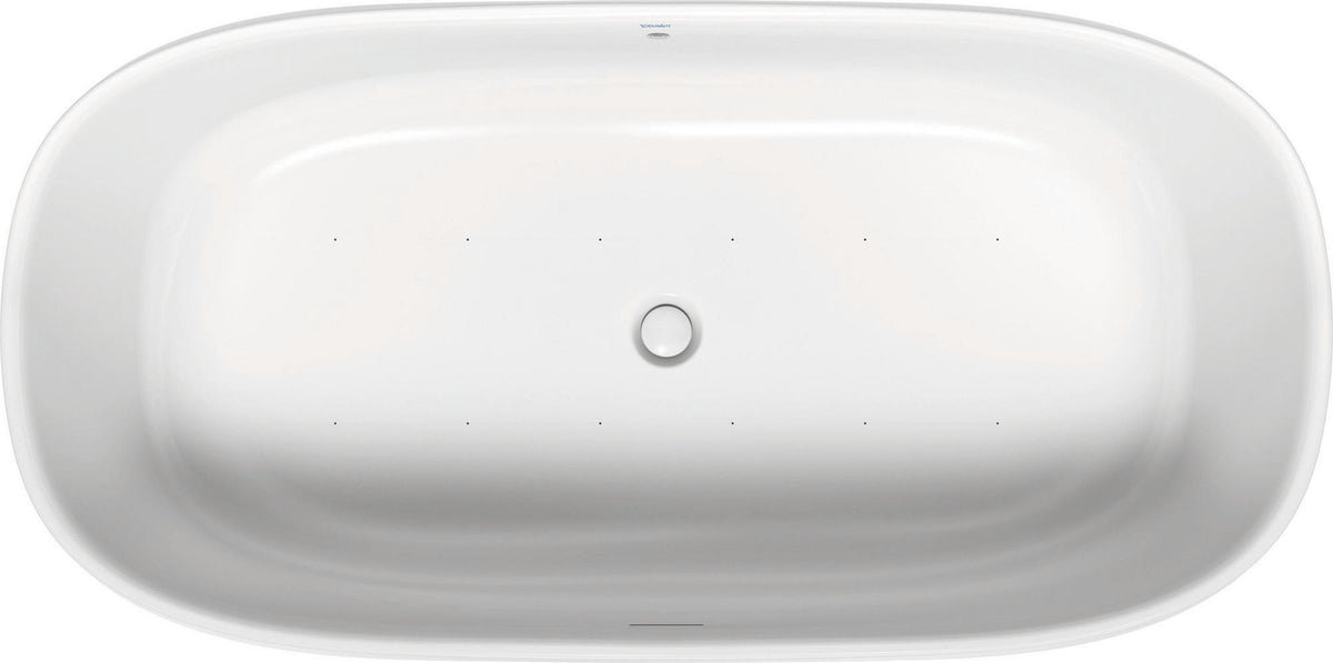DURAVIT Zencha Whirlwanne 1800x900mm freistehend mit Air-System und 2 Rückenschrägen in Weiß Matt