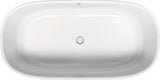 DURAVIT Zencha Whirlwanne 1800x900mm freistehend mit Air-System und 2 Rückenschrägen in Weiß Matt