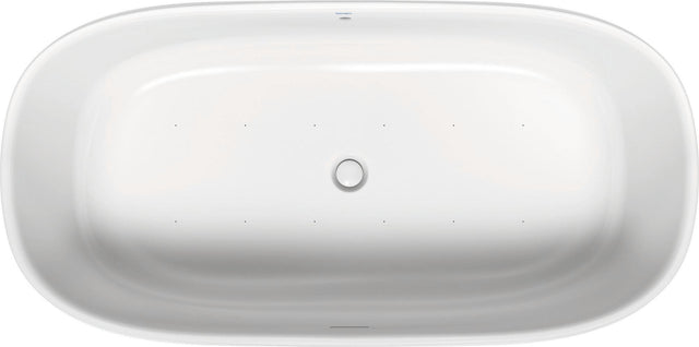 DURAVIT Zencha Whirlwanne 1800x900mm freistehend mit Air-System und 2 Rückenschrägen in Weiß Matt