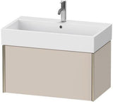 Duravit Waschtischunterbau XVIU 397x784x454mm Prof. Champ matt weiß matt – wandhängend mit Tip-On-Technik