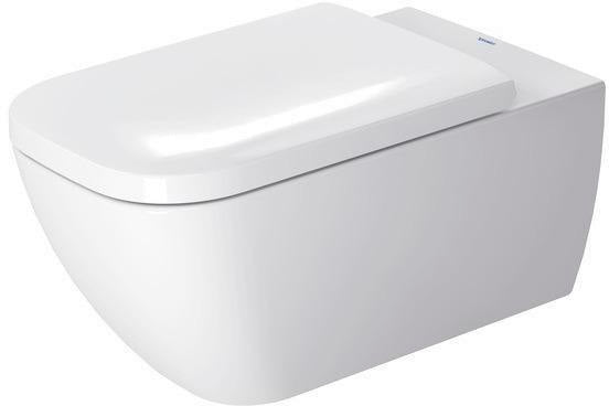 DURAVIT Happy D.2 Wand-WC 620 mm spülrandlos Tiefspüler weiß für Dusch-WC