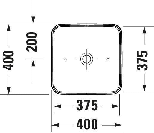 Duravit D-Neo Aufsatzbecken 400x400mm Weiß mit HygieneGlaze – Quadratisches Design