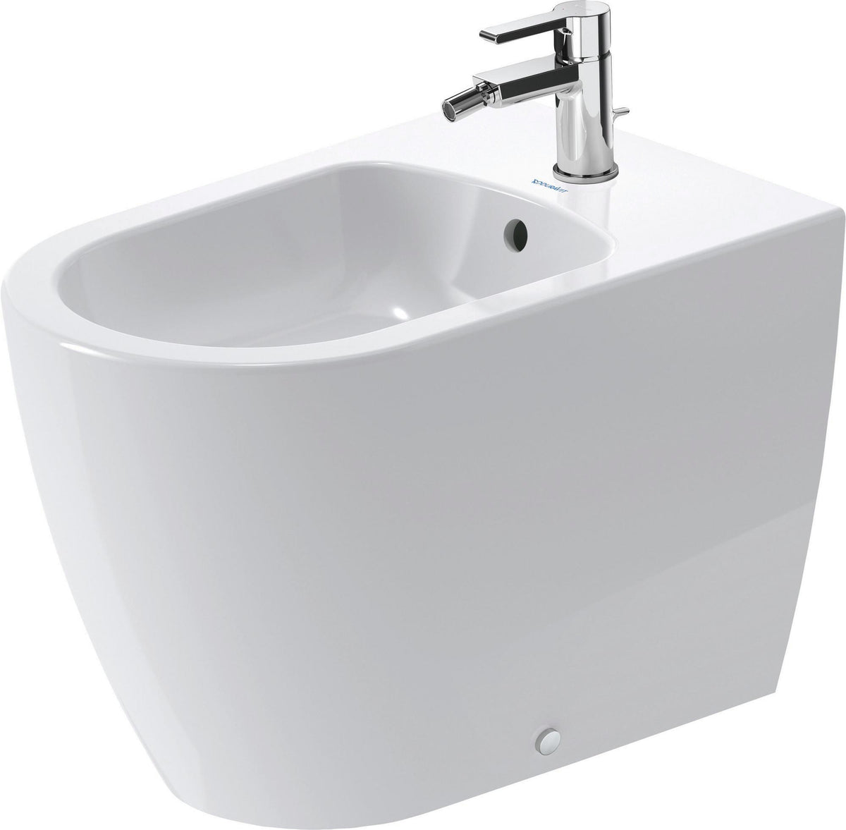 DURAVIT Stand-Bidet ME by Starck 600 mm Weiß Seidenmatt mit Hahnlochbank
