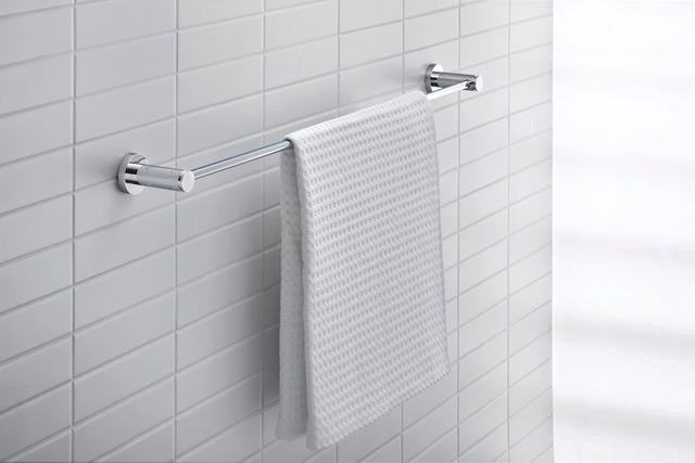 DURAVIT D-Code Handtuchhalter 848 mm Chrom – Wandmontage mit Befestigungsmaterial