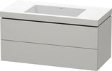 Duravit L-Cube Waschtischset 1000x480mm mit Vero Air Waschtisch, 2 Schubkästen, ohne Überlauf, s-matt