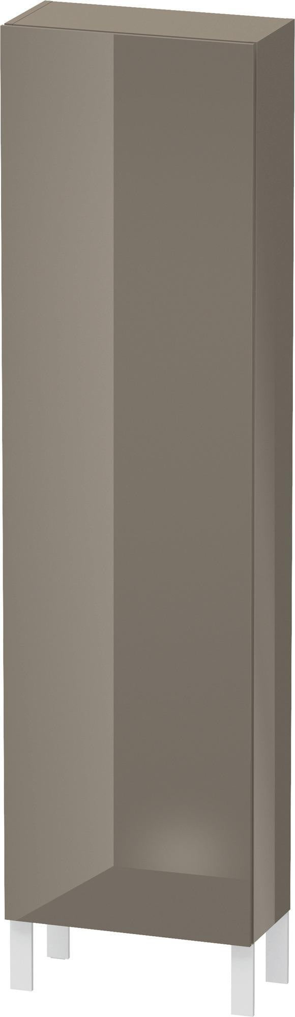 Duravit L-Cube Hochschrank 243x500x1760mm, 1 Tür links, flannel grey hochglanz
