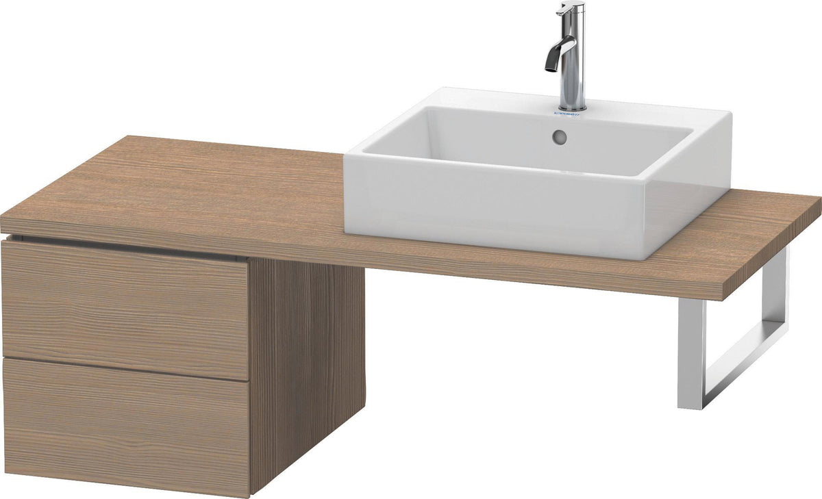 Duravit L-Cube Unterschrank für Konsole 400x420x548 mm, 2 Schubkästen, Amerik. Nussbaum