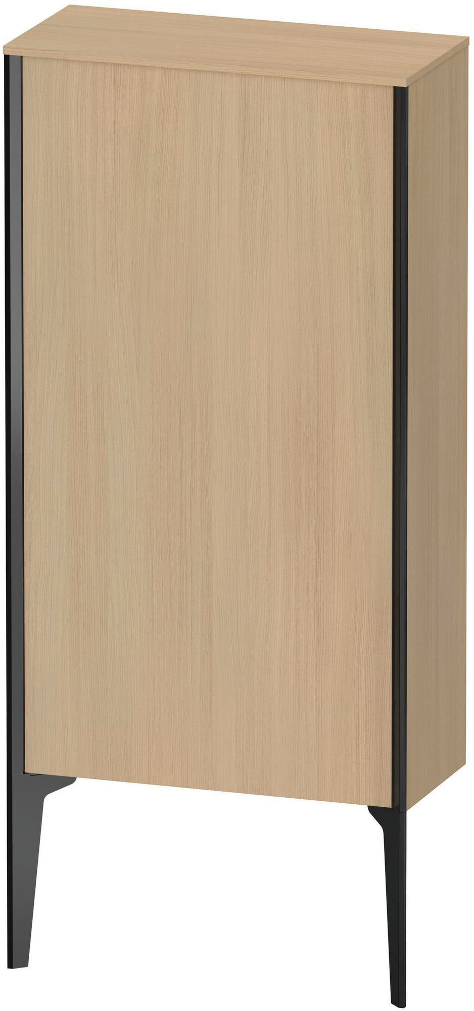 DURAVIT XViu Halbhochschrank 500 mm Eiche dunkel matt – wandhängend, Push-Open, Soft-Close