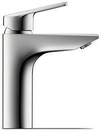 Duravit No.1 Einhebel-Waschtischmischer mit Zugstange, Chrom – 106 mm Ausladung