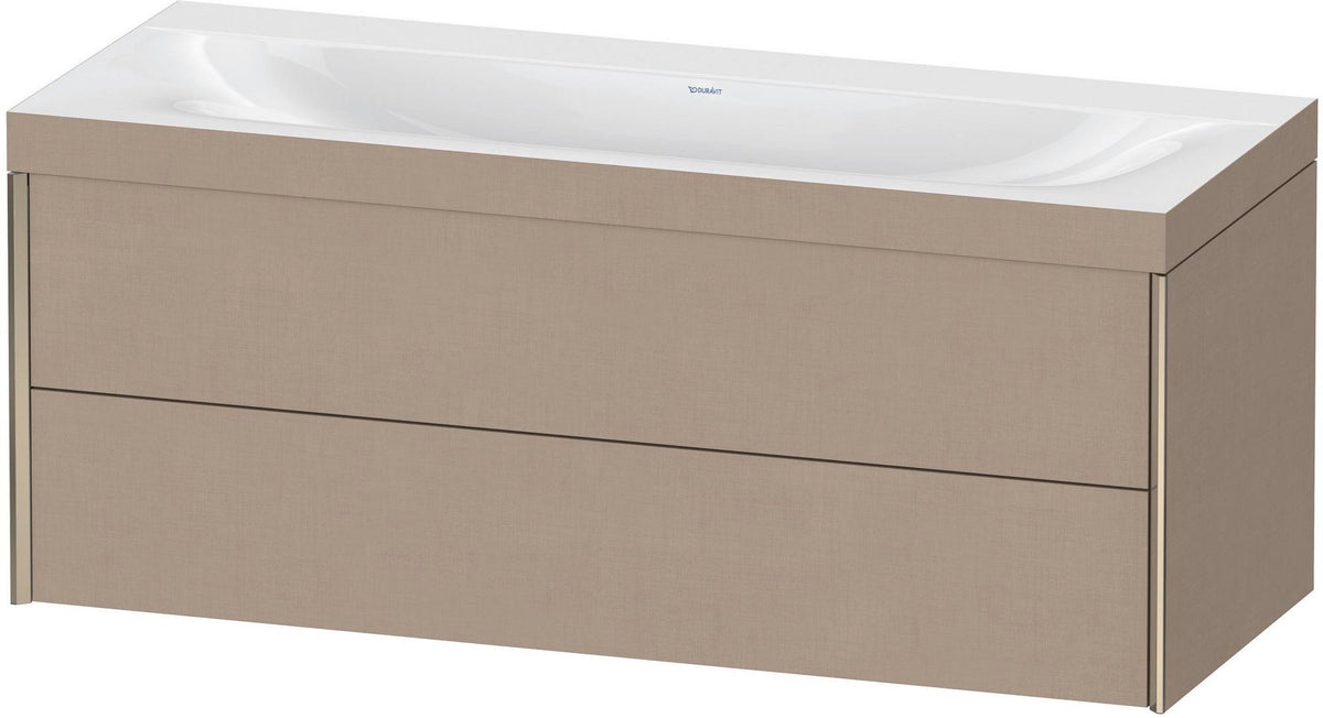 DURAVIT XViu c-bonded Waschtischunterbauset 1200 mm wandhängend mit 2 Schubkästen