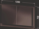DURAVIT Qatego Spiegelschrank 600 mm mit LED-Beleuchtung und Soft-Close