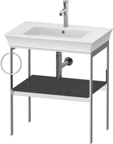 DURAVIT Metallkonsole White Tulip 684 mm, weiß seidenmatt, höhenverstellbar, von Philippe Starck