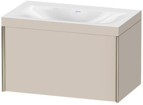 Duravit XViu Möbelwaschtischset 800x480mm mit Unterschrank, 1 Auszug, Ahorn mitte