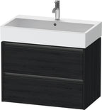 eiche schwarz / 2 Schubkästen / Waschtischunterbau