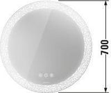 DURAVIT Spiegel Happy D.2 700x700 mm mit Beleuchtung, Spiegelheizung und berührungslosem Bedienfeld