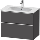 Duravit D-Neo Waschtischunterbau 810 mm betongrau matt mit Soft-Close-Auszug