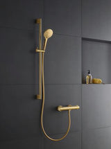 DURAVIT Brausethermostat Aufputz Bronze Gebürstet – Thermostatkartusche, 2 Griffe, DN 15