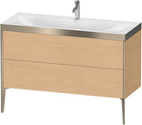 DURAVIT XViu c-bonded Waschtischunterbauset 1200 mm, 2 Auszüge, Eiche Natur