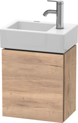 Duravit L-Cube Waschtischunterbau 364 mm betongrau matt, 1 Tür rechts, wandhängend