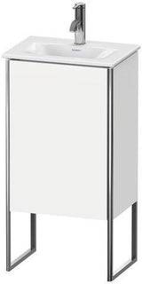 Duravit XSquare Waschtischunterbau 840 mm mit Tür, taubenblau seidenmatt – bodenstehend