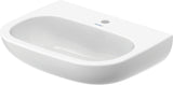 Duravit Waschtisch D-Code 600 mm weiß, wandhängend, 1 Hahnloch, ohne Überlauf