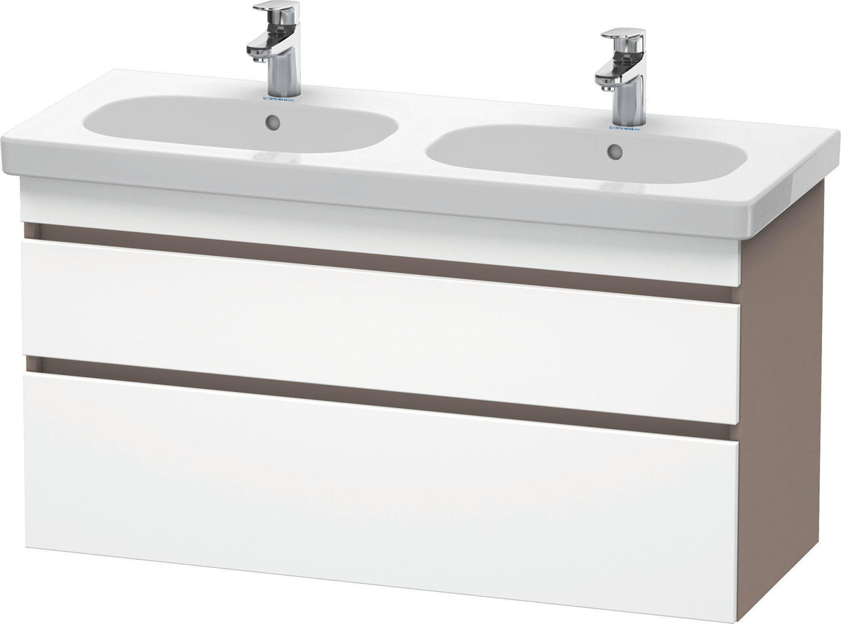Duravit DuraStyle Waschtischunterbau 1150 mm, 2 Schubkästen, weiß matt – wandhängend