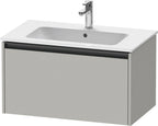 betongrau matt / 1 Auszug / Waschtischunterbau