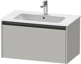 DURAVIT Ketho.2 Waschtischunterbau 810 mm betongrau matt mit Soft-Close-Auszug