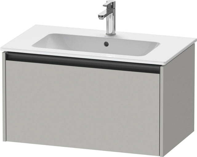 DURAVIT Ketho.2 Waschtischunterbau 810 mm betongrau matt mit Soft-Close-Auszug