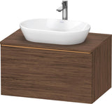 DURAVIT D-Neo Konsolenwaschtischunterbau 800 mm betongrau matt mit Bronze-Griff und Soft-Close-Auszug