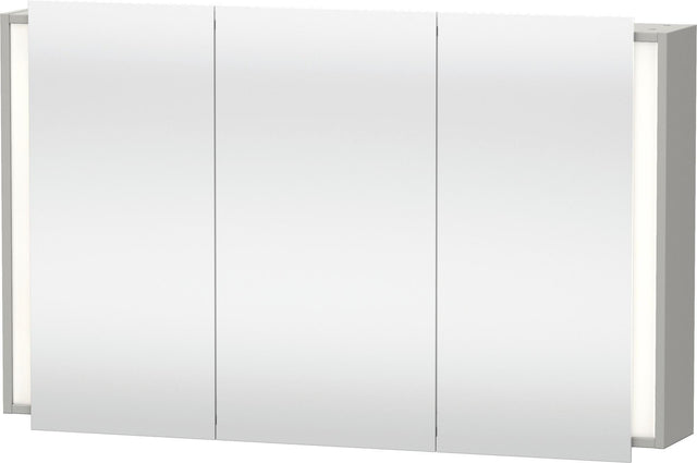 Duravit Ketho Spiegelschrank 1200 mm weiß hochglanz, 3 Türen, LED-Beleuchtung, Sensorschalter