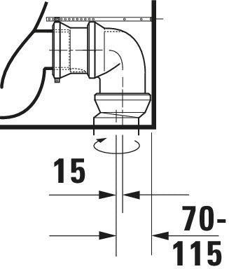 DURAVIT White Tulip Stand-WC 650 mm spülrandlos von Philippe Starck – Weiß
