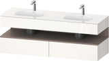 DURAVIT Qatego Studio F. A. Porsche Waschtischset 1600 mm mit Konsolenwaschtischunterbau, 2 Auszüge