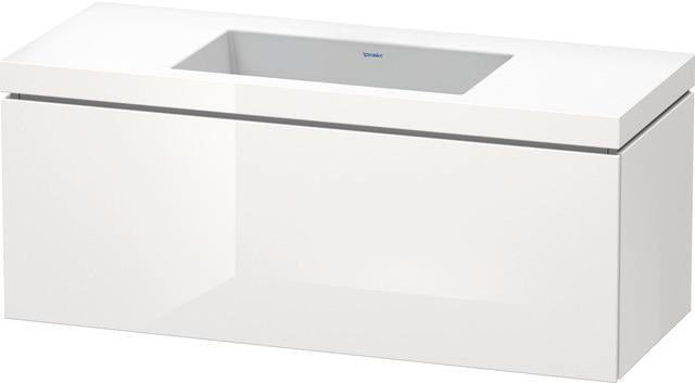 Duravit Waschtischset L-Cube 1200x480mm mit Vero Air Möbelwaschtisch, wandhängend, ohne Überlauf
