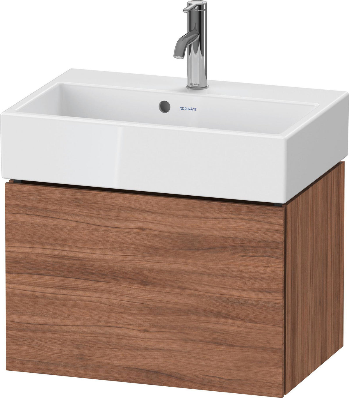 DURAVIT L-Cube Waschtischunterbau wandhängend 584 mm Weiß Matt mit 1 Auszug und Tip-On-Technik