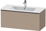 Duravit D-Neo Waschtischunterbau 1010 mm, 1 Auszug, Weiß Matt, Griff Bronze Gebürstet, Wandhängend