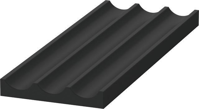 DURAVIT Inneneinteilung Universal 100x371x16 mm in Diamantschwarz für Badmöbel-Schubladen