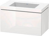 DURAVIT L-Cube c-bonded Waschtischset 800 mm mit Vero Air Becken, 1 Auszug, Weiß Matt