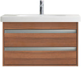 Duravit D-Code Möbelwaschtisch 850 mm mit Überlauf und Hahnlochbank – Weiß