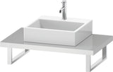Duravit L-Cube Konsole 45x550 mm Amerikanischer Nussbaum mit Ausschnitt