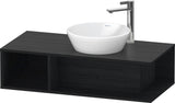 DURAVIT D-Neo Waschtischunterbau wandhängend 800 mm betongrau matt, Becken rechts, 1 offenes Fach
