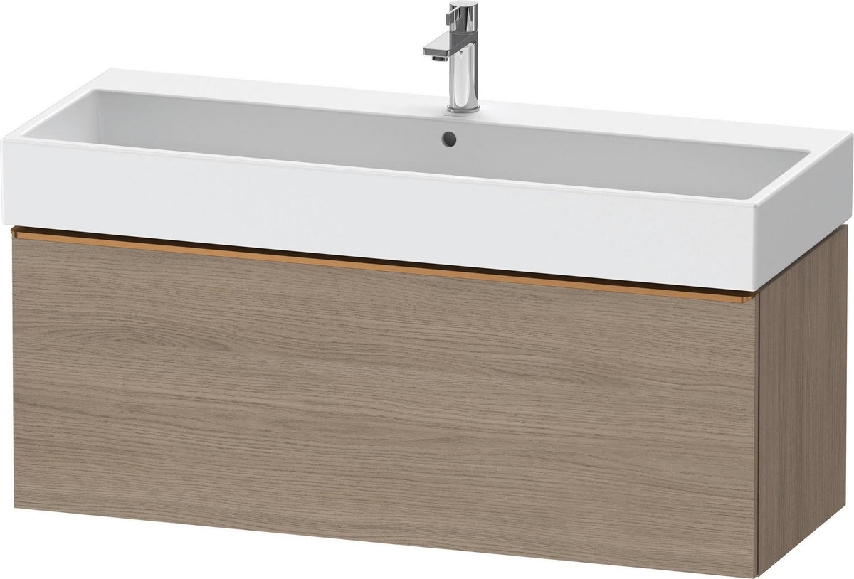 DURAVIT D-Neo Waschtischunterbau 1184 mm Eiche Terra Matt mit Bronze-Griff