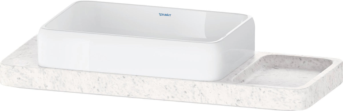 DURAVIT Qatego Aufsatzbecken mit Konsole 1000 mm Weiß Hochglanz HygieneGlaze