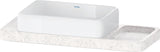 DURAVIT Qatego Aufsatzbecken mit Konsole 1000 mm Weiß Hochglanz HygieneGlaze