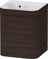 Duravit Happy D.2 c-bonded Waschtischset 400x360x480 mm mit MWT, 1 Tür rechts, Taupe