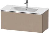 Duravit D-Neo Waschtischunterbau 1010 mm, 1 Auszug, Weiß Matt, Griff Bronze Gebürstet, Wandhängend