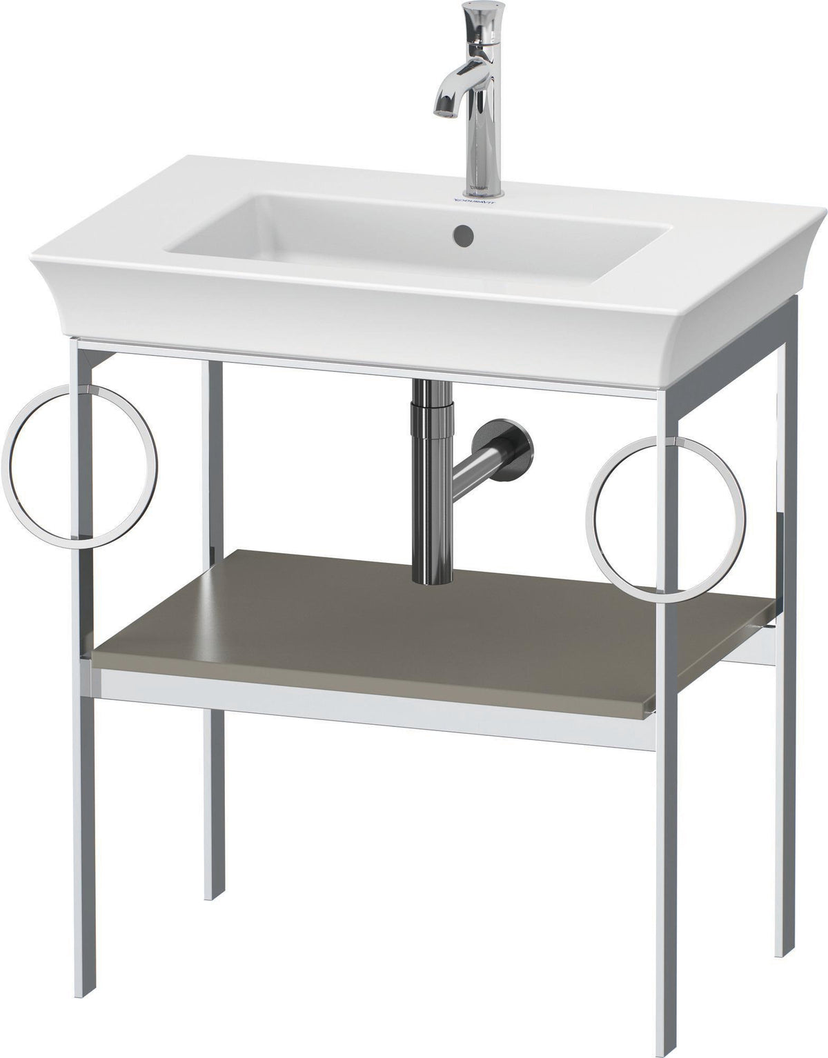 DURAVIT White Tulip Metallkonsole 684 mm – Design von Philippe Starck mit Höhenausgleich