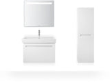 Duravit No.1 Möbelwaschtisch 550 mm weiß mit Überlauf und Hahnlochbank